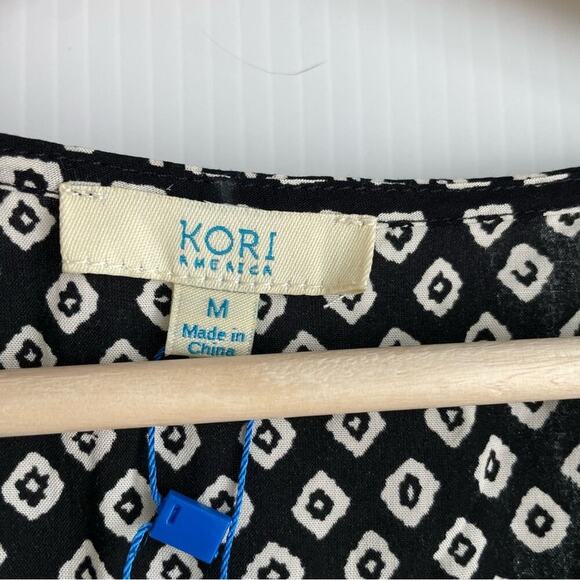 🆕 Kori America lightweight sleeveless dress swim cover lace trim NWT size med - Picture 6 of 7